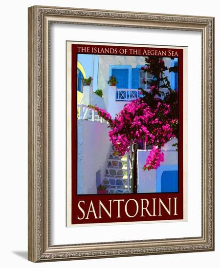 Santorini Greece 3-Anna Siena-Framed Giclee Print