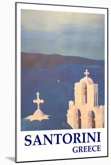 Santorini, Greece - View from Oia Retro Style-Markus Bleichner-Mounted Art Print