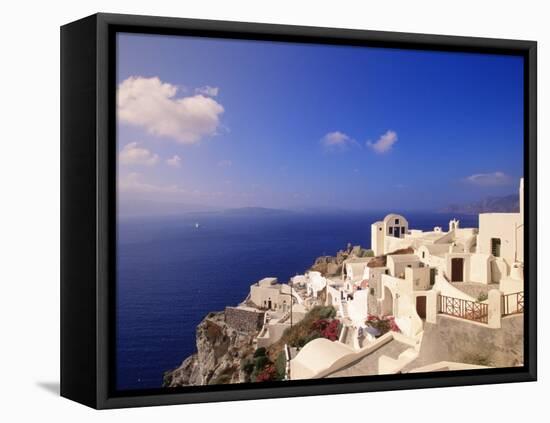 Santorini, Greece-Walter Bibikow-Framed Premier Image Canvas