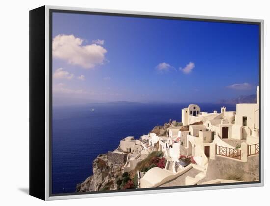 Santorini, Greece-Walter Bibikow-Framed Premier Image Canvas