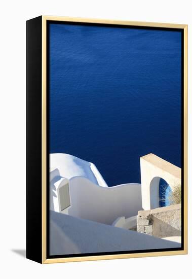 Santorini II-Sara Zieve Miller-Framed Stretched Canvas