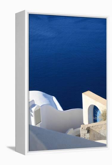 Santorini II-Sara Zieve Miller-Framed Stretched Canvas