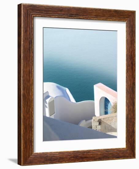 Santorini II-Sara Zieve Miller-Framed Art Print