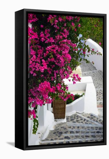 Santorini-mikdam-Framed Premier Image Canvas