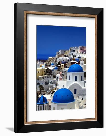 Santorini-mikdam-Framed Photographic Print