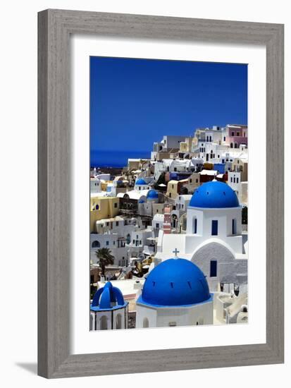 Santorini-mikdam-Framed Photographic Print