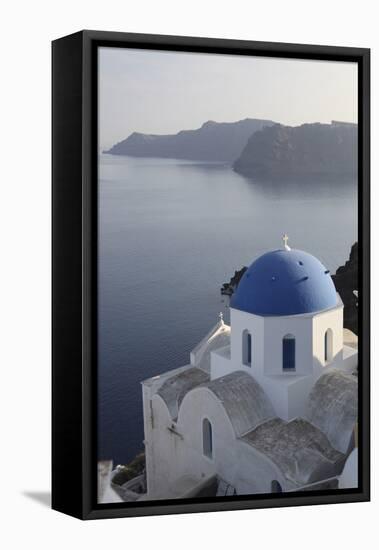 Santorini-Chris Bliss-Framed Premier Image Canvas