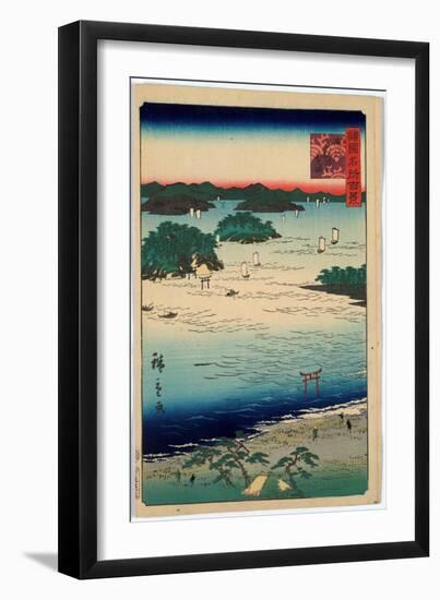 Sanuki Kubodani No Hama-Utagawa Hiroshige-Framed Giclee Print
