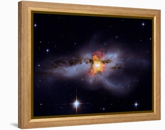 SAO: Black Holes Go Mano A Mano: NGC 6240-null-Framed Premier Image Canvas