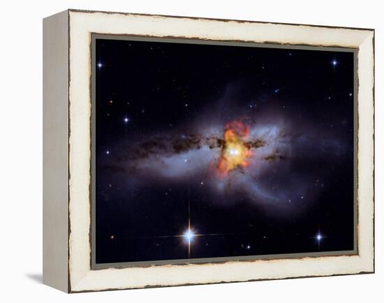 SAO: Black Holes Go Mano A Mano: NGC 6240-null-Framed Premier Image Canvas