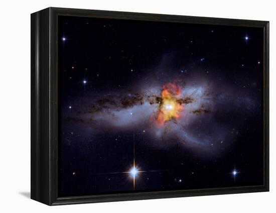 SAO: Black Holes Go Mano A Mano: NGC 6240-null-Framed Premier Image Canvas