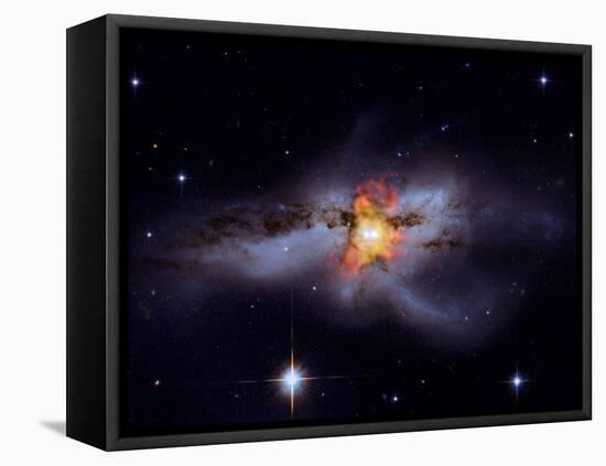 SAO: Black Holes Go Mano A Mano: NGC 6240-null-Framed Premier Image Canvas