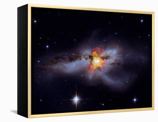 SAO: Black Holes Go Mano A Mano: NGC 6240-null-Framed Premier Image Canvas