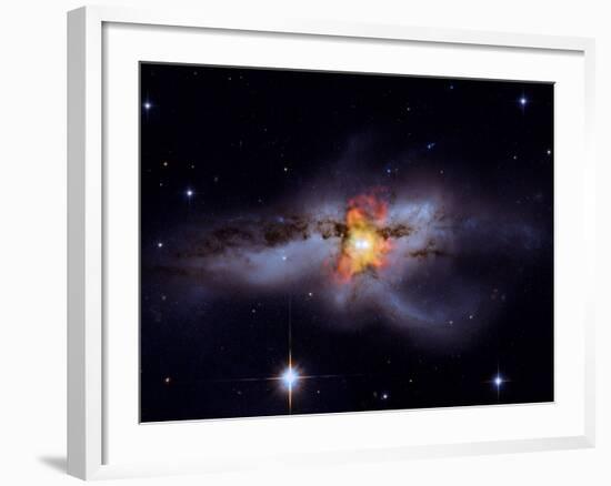 SAO: Black Holes Go Mano A Mano: NGC 6240--Framed Photographic Print