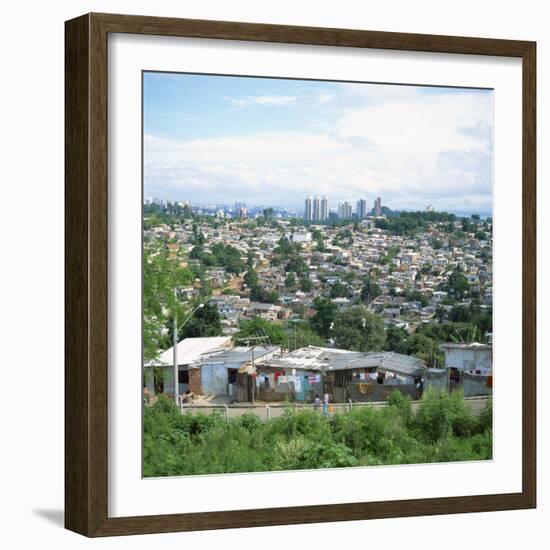 Sao Paolo Shanty Town, Brazil, South America-David Lomax-Framed Photographic Print