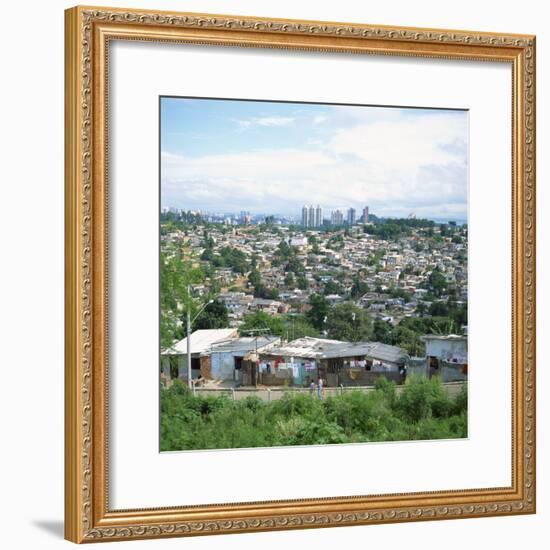 Sao Paolo Shanty Town, Brazil, South America-David Lomax-Framed Photographic Print