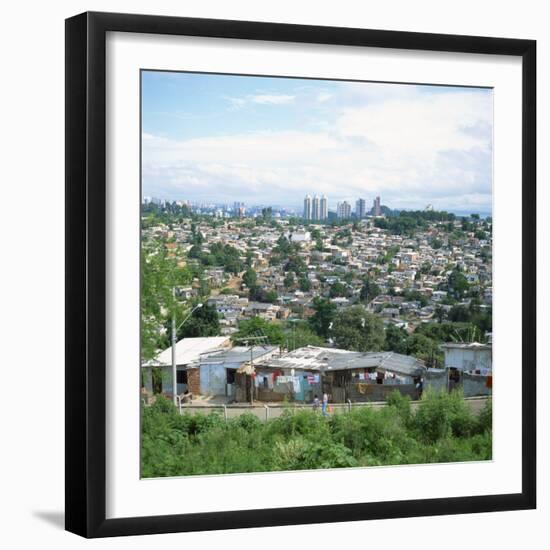 Sao Paolo Shanty Town, Brazil, South America-David Lomax-Framed Photographic Print