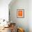 Sao Paulo Street Map Orange-NaxArt-Framed Premium Giclee Print displayed on a wall