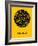 Sao Paulo Street Map Yellow-NaxArt-Framed Art Print