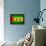 Sao Tome And Principe Flag Design with Wood Patterning - Flags of the World Series-Philippe Hugonnard-Framed Stretched Canvas displayed on a wall