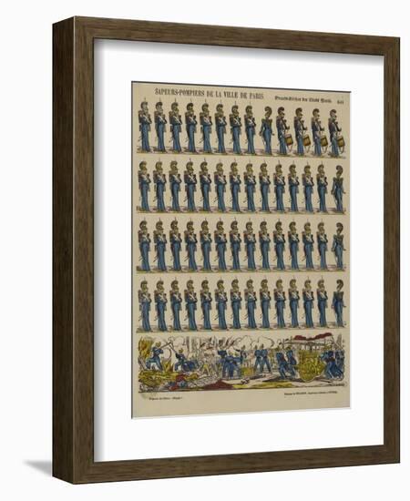 Sapeurs pompiers de la ville de Paris-null-Framed Giclee Print