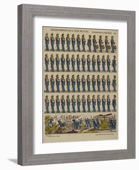 Sapeurs pompiers de la ville de Paris-null-Framed Giclee Print