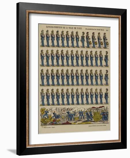 Sapeurs pompiers de la ville de Paris-null-Framed Giclee Print