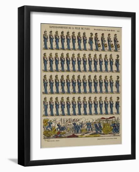 Sapeurs pompiers de la ville de Paris-null-Framed Giclee Print