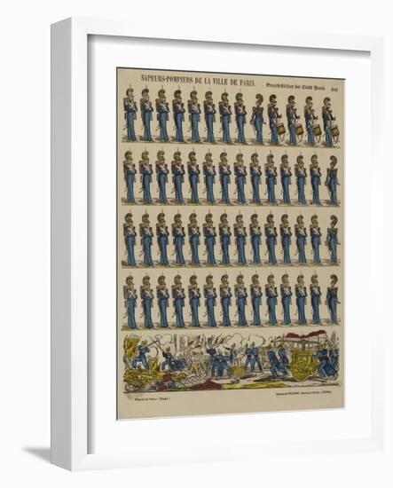 Sapeurs pompiers de la ville de Paris-null-Framed Giclee Print