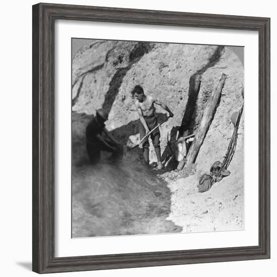Sappers and Miners at Work, Ypres Salient, Belgium, World War I, C1915-C1917-null-Framed Photographic Print