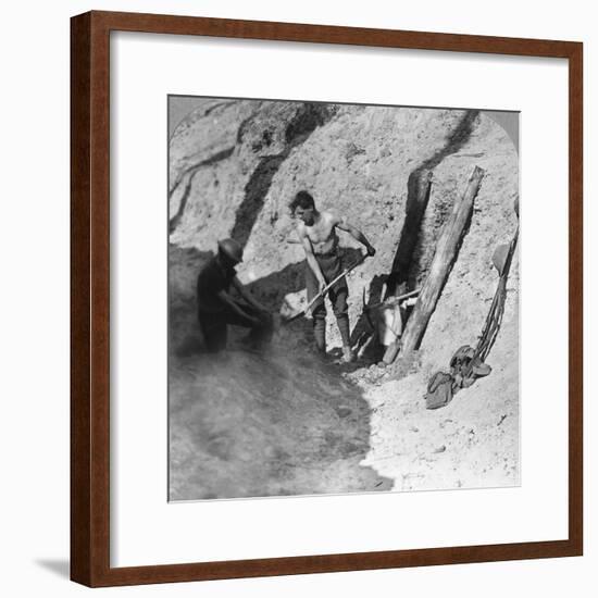 Sappers and Miners at Work, Ypres Salient, Belgium, World War I, C1915-C1917-null-Framed Photographic Print