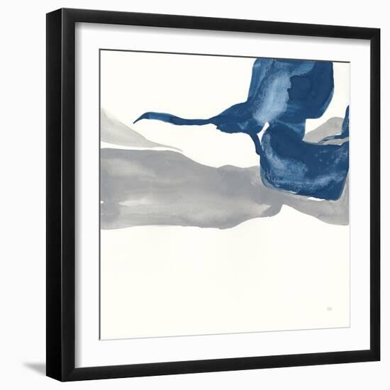 Sapphire and Gray I-Chris Paschke-Framed Art Print