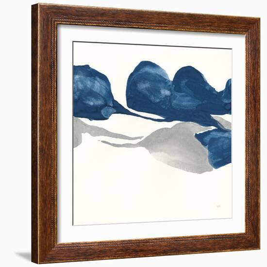 Sapphire and Gray II-Chris Paschke-Framed Art Print