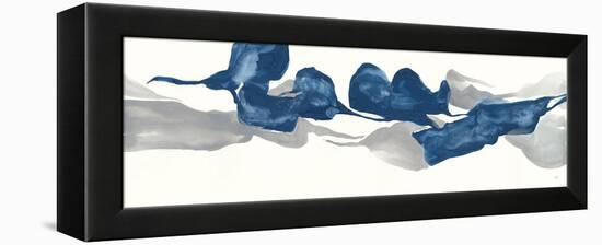 Sapphire and Gray IV-Chris Paschke-Framed Stretched Canvas