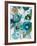 Sapphire Blooms I-Cat Tesla-Framed Giclee Print