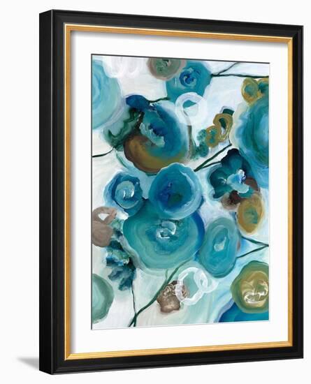Sapphire Blooms II-Cat Tesla-Framed Giclee Print