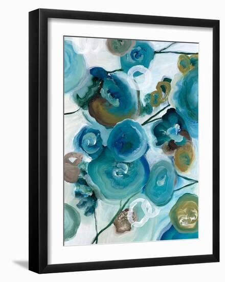 Sapphire Blooms II-Cat Tesla-Framed Giclee Print