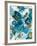 Sapphire Blooms II-Cat Tesla-Framed Giclee Print