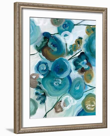 Sapphire Blooms II-Cat Tesla-Framed Giclee Print