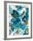 Sapphire Blooms II-Cat Tesla-Framed Giclee Print