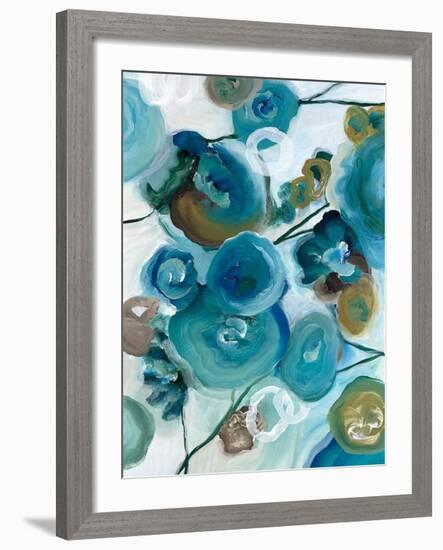 Sapphire Blooms II-Cat Tesla-Framed Giclee Print