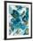 Sapphire Blooms II-Cat Tesla-Framed Giclee Print