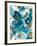 Sapphire Blooms II-Cat Tesla-Framed Giclee Print