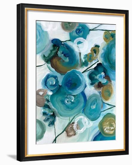 Sapphire Blooms II-Cat Tesla-Framed Giclee Print