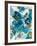 Sapphire Blooms II-Cat Tesla-Framed Giclee Print