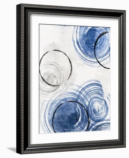 Sapphire Cosmic Dance II-Emma Peal-Framed Art Print