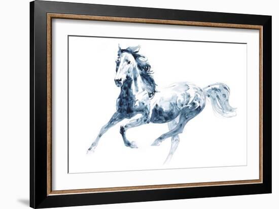 Sapphire Gallop II-Julie Chapman-Framed Art Print