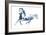 Sapphire Gallop II-Julie Chapman-Framed Art Print