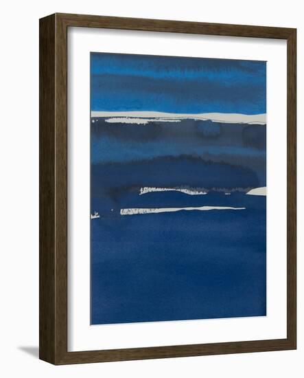 Sapphire Horizon I-Rob Delamater-Framed Art Print