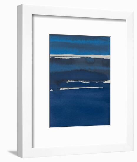 Sapphire Horizon I-Rob Delamater-Framed Art Print